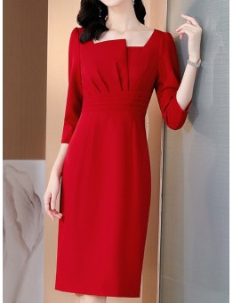 women's red skirt HF0220-01-04