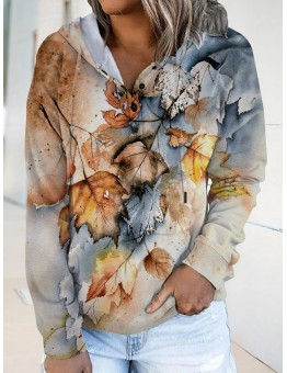 Printed loose casual tops for women HF1007-02-02