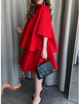 New fashionable Korean style solid color dress HF2210-02-01