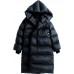 Fashion Black Pockets Warm Regular Winter Duck Down Winter Coats