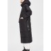 Fitted Black hooded Pockets Thick Winter Duck Down Coat