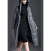 Trendy Grey zippered Warm Thick Winter Duck Down down coat