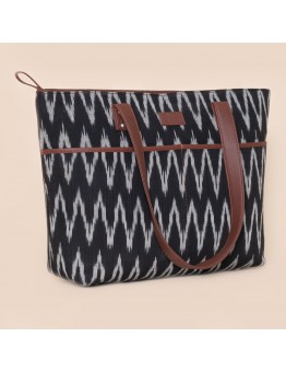 Ikat Wave Tote Bag